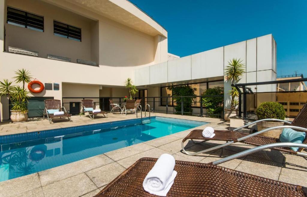 Jardins Transamerica By Mob Inn - Piscina - Academia - Ac - Wifi - Vaga เซาเปาโล ภายนอก รูปภาพ